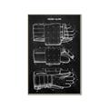 Picture of Hockey Glove Blueprint _GroupedProduct_Rectangle_Portrait_Mini_ _GroupedProduct_Rectangle_Portrait_Canvas_Framed_