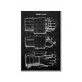Picture of Hockey Glove Blueprint _GroupedProduct_Rectangle_Portrait_Mini_ _GroupedProduct_Rectangle_Portrait_Canvas_Framed_