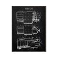 Picture of Hockey Glove Blueprint _GroupedProduct_Rectangle_Portrait_Mini_ _GroupedProduct_Rectangle_Portrait_Canvas_Framed_