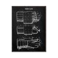 Picture of Hockey Glove Blueprint _GroupedProduct_Rectangle_Portrait_Mini_ _GroupedProduct_Rectangle_Portrait_Canvas_Framed_