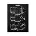 Picture of Hockey Glove Blueprint _GroupedProduct_Rectangle_Portrait_Mini_ _GroupedProduct_Rectangle_Portrait_Canvas_Framed_