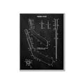 Picture of Hockey Stick II Blueprint _GroupedProduct_Rectangle_Portrait_Mini_ _GroupedProduct_Rectangle_Portrait_Canvas_Framed_