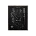 Picture of Hockey Stick II Blueprint _GroupedProduct_Rectangle_Portrait_Mini_ _GroupedProduct_Rectangle_Portrait_Canvas_Framed_
