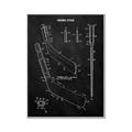 Picture of Hockey Stick II Blueprint _GroupedProduct_Rectangle_Portrait_Mini_ _GroupedProduct_Rectangle_Portrait_Canvas_Framed_