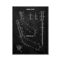 Picture of Hockey Stick II Blueprint _GroupedProduct_Rectangle_Portrait_Mini_ _GroupedProduct_Rectangle_Portrait_Canvas_Framed_