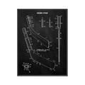 Picture of Hockey Stick II Blueprint _GroupedProduct_Rectangle_Portrait_Mini_ _GroupedProduct_Rectangle_Portrait_Canvas_Framed_