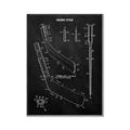 Picture of Hockey Stick II Blueprint _GroupedProduct_Rectangle_Portrait_Mini_ _GroupedProduct_Rectangle_Portrait_Canvas_Framed_