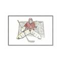 Picture of Goalie in Net _GroupedProduct_Rectangle_Landscape_Mini_ _GroupedProduct_Rectangle_Landscape_Canvas_Framed_
