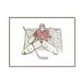 Picture of Goalie in Net _GroupedProduct_Rectangle_Landscape_Mini_ _GroupedProduct_Rectangle_Landscape_Canvas_Framed_