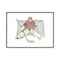 Picture of Goalie in Net _GroupedProduct_Rectangle_Landscape_Mini_ _GroupedProduct_Rectangle_Landscape_Canvas_Framed_