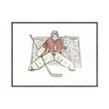 Picture of Goalie in Net _GroupedProduct_Rectangle_Landscape_Mini_ _GroupedProduct_Rectangle_Landscape_Canvas_Framed_