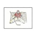 Picture of Goalie in Net _GroupedProduct_Rectangle_Landscape_Mini_ _GroupedProduct_Rectangle_Landscape_Canvas_Framed_
