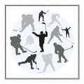 Picture of Hockey Party _GroupedProduct_Square_Mini_ _GroupedProduct_Square_Canvas_Framed_