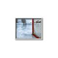Picture of Red and White Hockey Goal _GroupedProduct_Rectangle_Landscape_Mini_ _GroupedProduct_Rectangle_Landscape_Canvas_Framed_