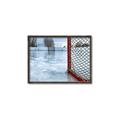 Picture of Red and White Hockey Goal _GroupedProduct_Rectangle_Landscape_Mini_ _GroupedProduct_Rectangle_Landscape_Canvas_Framed_