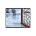 Picture of Red and White Hockey Goal _GroupedProduct_Rectangle_Landscape_Mini_ _GroupedProduct_Rectangle_Landscape_Canvas_Framed_