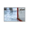 Picture of Red and White Hockey Goal _GroupedProduct_Rectangle_Landscape_Mini_ _GroupedProduct_Rectangle_Landscape_Canvas_Framed_