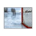 Picture of Red and White Hockey Goal _GroupedProduct_Rectangle_Landscape_Mini_ _GroupedProduct_Rectangle_Landscape_Canvas_Framed_