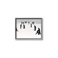 Picture of Kids Playing Hockey Outdoors _GroupedProduct_Rectangle_Landscape_Mini_ _GroupedProduct_Rectangle_Landscape_Canvas_Framed_