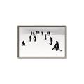 Picture of Kids Playing Hockey Outdoors _GroupedProduct_Rectangle_Landscape_Mini_ _GroupedProduct_Rectangle_Landscape_Canvas_Framed_