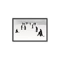 Picture of Kids Playing Hockey Outdoors _GroupedProduct_Rectangle_Landscape_Mini_ _GroupedProduct_Rectangle_Landscape_Canvas_Framed_