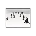 Picture of Kids Playing Hockey Outdoors _GroupedProduct_Rectangle_Landscape_Mini_ _GroupedProduct_Rectangle_Landscape_Canvas_Framed_