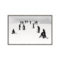 Picture of Kids Playing Hockey Outdoors _GroupedProduct_Rectangle_Landscape_Mini_ _GroupedProduct_Rectangle_Landscape_Canvas_Framed_