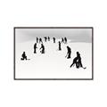 Picture of Kids Playing Hockey Outdoors _GroupedProduct_Rectangle_Landscape_Mini_ _GroupedProduct_Rectangle_Landscape_Canvas_Framed_