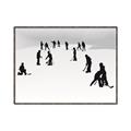 Picture of Kids Playing Hockey Outdoors _GroupedProduct_Rectangle_Landscape_Mini_ _GroupedProduct_Rectangle_Landscape_Canvas_Framed_