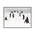 Picture of Kids Playing Hockey Outdoors _GroupedProduct_Rectangle_Landscape_Mini_ _GroupedProduct_Rectangle_Landscape_Canvas_Framed_