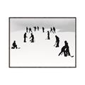 Picture of Kids Playing Hockey Outdoors _GroupedProduct_Rectangle_Landscape_Mini_ _GroupedProduct_Rectangle_Landscape_Canvas_Framed_