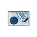 Picture of Hockey Stick and Puck _GroupedProduct_Rectangle_Landscape_Mini_ _GroupedProduct_Rectangle_Landscape_Canvas_Framed_
