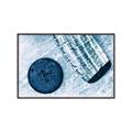 Picture of Hockey Stick and Puck _GroupedProduct_Rectangle_Landscape_Mini_ _GroupedProduct_Rectangle_Landscape_Canvas_Framed_