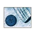 Picture of Hockey Stick and Puck _GroupedProduct_Rectangle_Landscape_Mini_ _GroupedProduct_Rectangle_Landscape_Canvas_Framed_