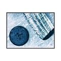 Picture of Hockey Stick and Puck _GroupedProduct_Rectangle_Landscape_Mini_ _GroupedProduct_Rectangle_Landscape_Canvas_Framed_