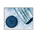 Picture of Hockey Stick and Puck _GroupedProduct_Rectangle_Landscape_Mini_ _GroupedProduct_Rectangle_Landscape_Canvas_Framed_