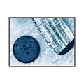 Picture of Hockey Stick and Puck _GroupedProduct_Rectangle_Landscape_Mini_ _GroupedProduct_Rectangle_Landscape_Canvas_Framed_