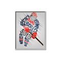 Picture of Hockey Words Player _GroupedProduct_Rectangle_Portrait_Mini_ _GroupedProduct_Rectangle_Portrait_Canvas_Framed_