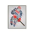 Picture of Hockey Words Player _GroupedProduct_Rectangle_Portrait_Mini_ _GroupedProduct_Rectangle_Portrait_Canvas_Framed_
