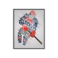 Picture of Hockey Words Player _GroupedProduct_Rectangle_Portrait_Mini_ _GroupedProduct_Rectangle_Portrait_Canvas_Framed_