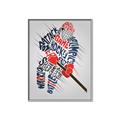 Picture of Hockey Words Player _GroupedProduct_Rectangle_Portrait_Mini_ _GroupedProduct_Rectangle_Portrait_Canvas_Framed_