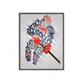 Picture of Hockey Words Player _GroupedProduct_Rectangle_Portrait_Mini_ _GroupedProduct_Rectangle_Portrait_Canvas_Framed_