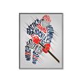 Picture of Hockey Words Player _GroupedProduct_Rectangle_Portrait_Mini_ _GroupedProduct_Rectangle_Portrait_Canvas_Framed_