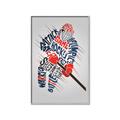 Picture of Hockey Words Player _GroupedProduct_Rectangle_Portrait_Mini_ _GroupedProduct_Rectangle_Portrait_Canvas_Framed_