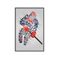 Picture of Hockey Words Player _GroupedProduct_Rectangle_Portrait_Mini_ _GroupedProduct_Rectangle_Portrait_Canvas_Framed_