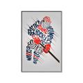 Picture of Hockey Words Player _GroupedProduct_Rectangle_Portrait_Mini_ _GroupedProduct_Rectangle_Portrait_Canvas_Framed_