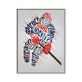 Picture of Hockey Words Player _GroupedProduct_Rectangle_Portrait_Mini_ _GroupedProduct_Rectangle_Portrait_Canvas_Framed_