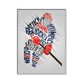Picture of Hockey Words Player _GroupedProduct_Rectangle_Portrait_Mini_ _GroupedProduct_Rectangle_Portrait_Canvas_Framed_