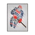 Picture of Hockey Words Player _GroupedProduct_Rectangle_Portrait_Mini_ _GroupedProduct_Rectangle_Portrait_Canvas_Framed_