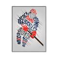 Picture of Hockey Words Player _GroupedProduct_Rectangle_Portrait_Mini_ _GroupedProduct_Rectangle_Portrait_Canvas_Framed_